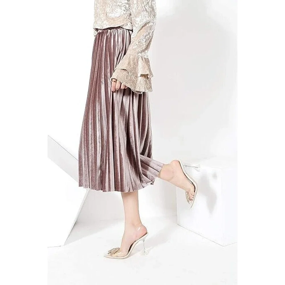 MACKIN J 188-6 Women's Dress Clear Sandal‎ - Heels - Pointed Toe - Slip On - 11